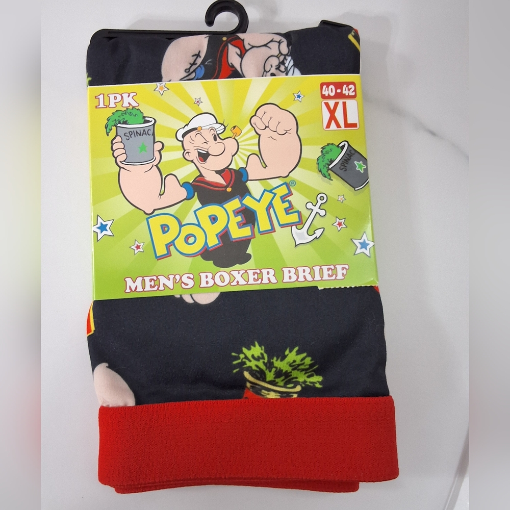 Popeye Men's Boxer Brief ,SizeXL(40-42), New With Tag